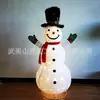 Pano Telescópico 1,2m Boneco de Neve Dobrável Pano de Natal Boneco de Neve Luminoso Boneco de Neve de Natal Velho Grande Ornamento Decoração