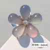 Acessórios de Cabelo de Liga de Zinco de Princesa Novo Presilha Pequena Olho de Gato Mini Flor Franja Lateral Grampo de Cabelo Quebrado Presilha Larga