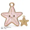 Serie de Playa Oceánica de Verano Colgantes de Aleación Encantos de Dibujos Animados Coloridos Accesorios para Pulsera DIY Llavero