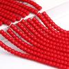 Vidro Cor Sólida 8*6mm Coluna Curta Cor Original Não Desbota Multicolorido Espaçador Opcional Vermelho Grande Azul Safira Contas Cilindro Contas Soltas Atacado