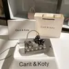 Dropshipping Bolsos de Noche con Incrustaciones de Diamantes Nicho 2025 Gato de Gama Alta Bolso Cuadrado Pequeño Bolso de Cadena Venta al por Mayor
