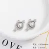 Flecha de Cupido Aleación Incrustado Corazón Diamante Colgante Encanto Hecho a Mano DIY Pendientes Collar Llavero Accesorios de Joyería