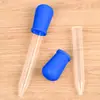 Conta-gotas de Silicone de Grau Alimentício em Estoque para Alimentação de Bebês, Alimentador de Água para Pets Anti-Engasgo, Dispositivo de Sucção de Resíduos para Aquário, Tubo de Ensaio com Ponta de Borracha Atacado