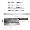 Cuchillo de Cocina Forjado Antiguo Puramente Hecho a Mano, Cuchillo Chino para Cortar, Machete Afilado para Carne para el Hogar, Cuchillo Chino para Huesos de Chef Comercial