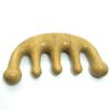 Pente de Massagem Doudou Espesso de Buxo de 10cm Dentes Grandes Cabeça Redonda Cinco Dentes Grandes Bola Meridiana Cabeça Pente de Madeira Inteiro