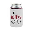 Capa de Copo Exclusiva Transfronteiriça Estampada Wifey&Hubby Comércio Exterior Casal de Casamento Festa Manga Isolante para Bebidas