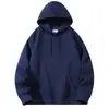 Sudadera con capucha para hombre Otoño Estilo Retro Americano Color Sólido 2025 Primavera y Otoño Nueva Holgada y Versátil Morado Chaqueta para Pareja