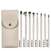 Cangzhou Juego de 8, 13, 15 Pinceles para Sombras de Ojos Dorados Pincel de Maquillaje Ojo Principiante Sombra de Nariz Delineador Pincel de Hoja