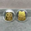 Shenzhen Shuibei Mismo Estilo Oro Puro 999 Tesoro de la Fortuna Aleación Gato de la Suerte Adhesivo Dorado para Teléfono Móvil para Atraer Riqueza Tienda de Oro