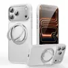 Funda para iPhone 18 Pro Aplicable en Amazon, Soporte Magnético Giratorio de Engranaje con Amortiguación, Carcasa Pivotante para Apple 17
