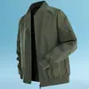 Chaqueta de hombre estilo americano 2026 nueva primavera y otoño cuello alto casual cortavientos chaqueta de hombre simple cuello de béisbol elegante chaqueta casual