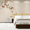 Nuevo Estilo Chino Decorativo Tela de Pared Tinta Flor de Granada y Pájaro Fondo de Pared para TV Papel Tapiz Estudio Dormitorio Papel Tapiz Mural de Tela de Pared