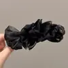 Pinza de Plátano de Satén de Gama Alta Estilo Coreano, Pasador Exquisito y Versátil para Mujer, Nuevo Modelo 2026, Pinza de Moño, Accesorio para el Cabello de Pinza Vertical