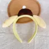 Diadema de felpa antideslizante para mujer, diadema para el pelo, accesorios para el pelo, máscara facial de dibujos animados linda nueva