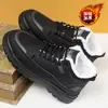 Botas de Neve Transfronteiriças Novo Estilo Confortáveis Leves Forradas com Lã Espessadas Bloqueio de Temperatura Sapatos Casuais Esportivos Masculinos Sapatos Masculinos com Solado Grosso