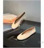 Versión de piel de oveja~Zapatos casuales elegantes sin cordones de punta redonda poco profundos para mujer, cómodos zapatos planos tipo ballet sin cordones de cuero genuino, zapatos de abuela