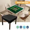 Capa dobrável universal para mesa de mahjong, à prova d'água, à prova de sol e à prova de poeira, adequada para uso externo, à prova d'água e resistente a óleo, também funciona como toalha de mesa e capa de chuva, cor preta
