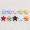 Acessórios coloridos de estrela-do-mar em liga oceânica pintados, materiais para corrente de celular DIY, acessórios de cabelo, enfeites artesanais de estrela de cinco pontas
