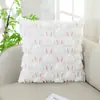 Funda de Almohada de Conejo de Pascua Nueva Transfronteriza Funda de Cojín de Felpa Decoración Divertida para Fiestas Funda de Cojín para Sofá de Sala de Estar