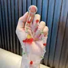 Cadena para Teléfono Móvil Cereza Roja Llavero Colgante Cadena Colgante de Muñeca con Cuentas Cadena para Bolso de Mano Cuerda de Seguridad para Teléfono Móvil Colgante Femenino