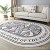 Alfombra de Cachemira de Imitación Simple Abstracta Engrosada Absorbente Felpudo para el Hogar Dormitorio Mesa de Centro Sofá Alfombra Estera Venta al por Mayor