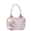 Bolsa Casual Xadrez Feminina 2025 Nova Moda Bolsa Balde Textura de Alta Qualidade Bolsa de Ombro Bolsa Transversal Moderna
