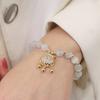 Versión coreana de cerradura de longevidad de amatista natural pulsera Ojo de Gato pulsera de método antiguo para enviar a novias para enviar a novias puede ser al por mayor