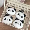 L72 Boneca Sino Panda Pingente de Mochila Chaveiro Fofo Brinquedo de Pelúcia Boneca de Carro Pendente de Bolsa