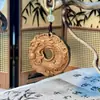 Acessórios de pingente tradicionais feitos à mão da popular marca HeXiang, ornamento para pendurar no carro, amuleto triangular da paz