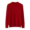 2025 Nuevo Otoño e Invierno Color Puro Lana Cuello Redondo Manga Larga Jacquard Suéter de Punto Ropa de Punto Cálida Ropa de Punto de Lana para Hombre Ropa de Punto