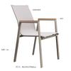 Venta al por mayor de fábrica silla de ratán para exteriores ocio balcón Hotel B & B patio terraza mesa y silla de comedor para exteriores silla de ratán con respaldo