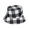 Gorras de Pescador Amazon Transfronterizo Nuevo Sombrero de Pescador a Cuadros Primavera y Verano para Hombres y Mujeres Sombrero de Cubeta Exportación 2025