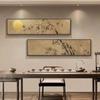Nueva Pintura Decorativa de Salón de Té Chino Estética de la Dinastía Song Pared de Fondo de Sofá de Sala de Estar Colgante de Pared Bambú Zen Mural de Oficina