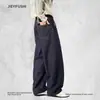 Jeans Scimitar de Color Contrastante Vintage para Hombre, Silueta Holgada Casual de Diseño High Street Ins, Pantalones de Pierna Ancha
