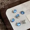 Pedras Strass K9 Formato de Ovo de Pombo para Nail Art, Pedras Strass Oval Coloridas Brilhantes de Luxo para Decoração de Unhas Atacado
