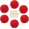 Bola de Pelo de Conejo Rex, Bola de Pelo Artificial, Accesorios para Joyería DIY, Llavero, Colgante de Bola de Pelo de Imitación, Esponjoso Creativo