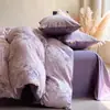 Nuevo Juego de Cama de Cuatro Piezas 2025 de Lino Puro de Alto Peso y Algodón Lavado Estilo Retro Textura de Lino Ropa de Cama