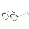 80910 Titanio Puro Montura Completa Montura de Acetato para Hombres y Mujeres, Mismo Estilo que Lindberg, con Aro Recubierto de Pegamento Dorado, Modelo de Diseñador de Shenzhen