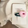 Nuevo Estilo Pinza para el Cabello de Niña de Punto con Lazo en Forma de Corazón Pasador Pinza Lateral Pinza para el Flequillo