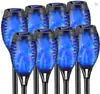 Lámpara de Llama 12LED Lámpara Solar para Calle Lámpara de Llama Antorcha Decorativa para Exterior Patio Lámpara de Suelo Dinámica Artificial