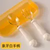 Suplemento Alimenticio de Grado Alimenticio para Bebés Tenedor y Cuchara de PPSU Resistentes a Altas Temperaturas Flexibles Tenedor y Cuchara de Silicona Líquida Giratorios Venta al por Mayor de Fábrica
