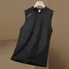 Nuevo Chaleco de Seda Helada de Verano para Hombre Secado Rápido Transpirable Manga Corta Deporte Fitness Sin Mangas Holgado Talla Grande Camiseta