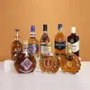 Decoraciones de Botellas de Licor Vacías, Atrezo Creativo de Botellas de Vino Tinto para Fotos, Artículos de Exhibición de Lujo Ligero para Vinotecas