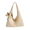 Bolso Nuevo Estilo Otoño 2026 con Patrón Tejido, Gran Capacidad, Bolso de Hombro de Color Sólido a la Moda, Bolso de Hombro Estilo Casual