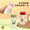 Taza Térmica Creativa y Elegante de Alta Apariencia, Taza de Bolsillo Compacta Portátil de Acero Inoxidable, Botella de Agua Recta con Dibujos Animados Lindos