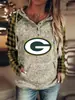 Estación independiente de comercio exterior AliExpress comercio electrónico transfronterizo equipo de fútbol americano profesional de EE. UU. logotipo de la NFL suéter estampado - talla grande