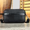 Nova Bolsa Transversal de Couro Genuíno Bolsa de Ombro Masculina Bolsa de Negócios Masculina Moderna de Alta Qualidade Bolsa Pequena Casual de Couro para Homens