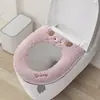 Almofada para assento de vaso sanitário, novo modelo de inverno 2026, uso doméstico, capa de vaso sanitário de pelúcia, universal para todas as estações, base impermeável para assento de vaso sanitário