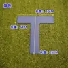 Pegatinas de Posicionamiento Cuadradas Marcadores de Cancha de Fútbol Baloncesto Tenis Marcadores en Forma de L Pegatinas de Piso Línea Punto de Referencia en Ángulo Recto