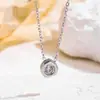 Collar con Colgante de Zirconia Diseño de Nicho Material 316 Versátil Europeo y Americano Exquisito Forma de Meteoro Joyería Incrustada Venta al por Mayor